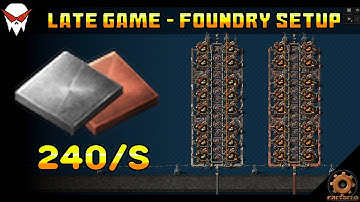 Factorio: T4 Foundry Casting Setups - Late Game Moduled (Space Age DLC)