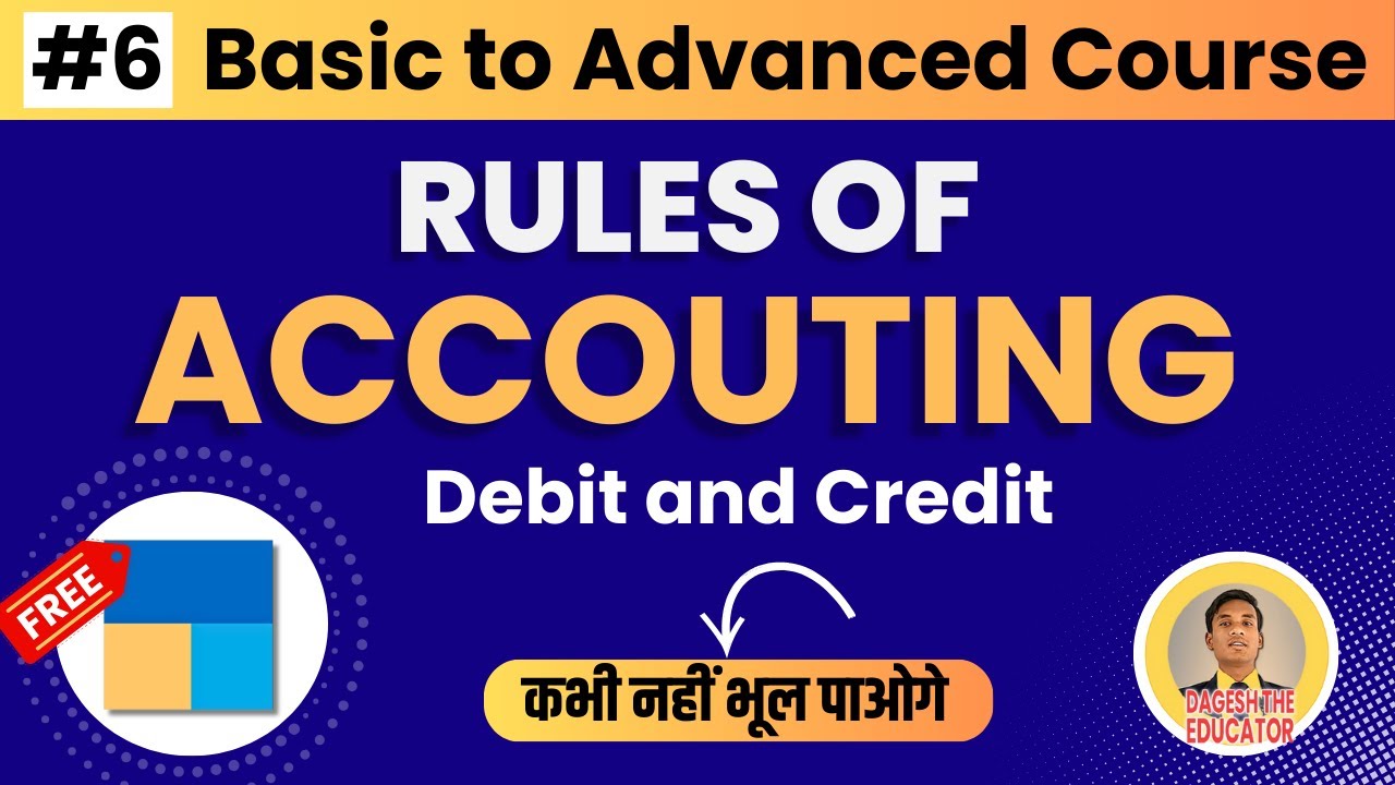 #6 Modern Rules of Accounting with Example। Rules of Debit and Credit ...