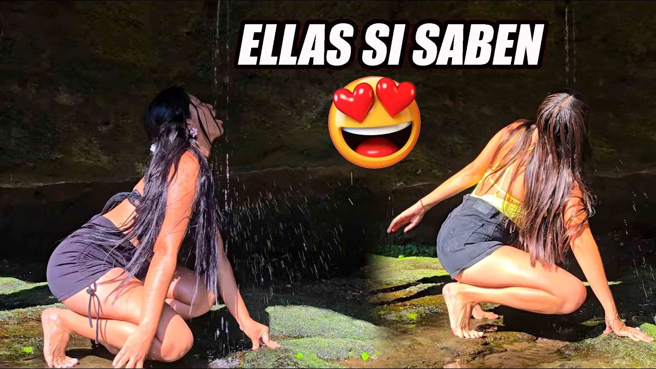 Tomando agua de la eterna juventud😍.