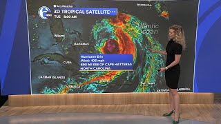 Where is Hurricane Erin?