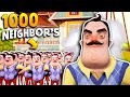 Spawning In 1000 Hello Neighbors... (then this happened) | Hello Neighbor Gameplay (Mods)