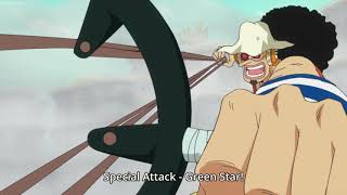 Ussop Uses Special Attack Green Star On Fishmen