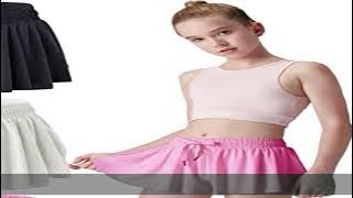 3 Pack Girls Flowy Shorts with Spandex Liner 2-in-1 Youth Butterfly Skirts for Fitness, Running, Sp