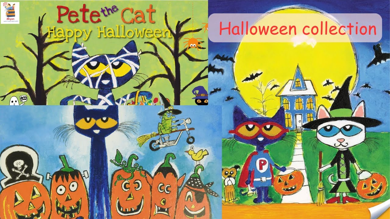 Pete the cat | Five little pumpkins - Happy Halloween - Read Aloud 🎃👻🐱 ...