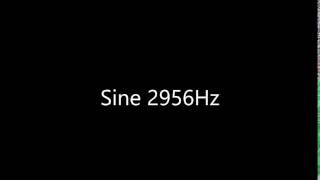 Sine 2956Hz Audio Only
