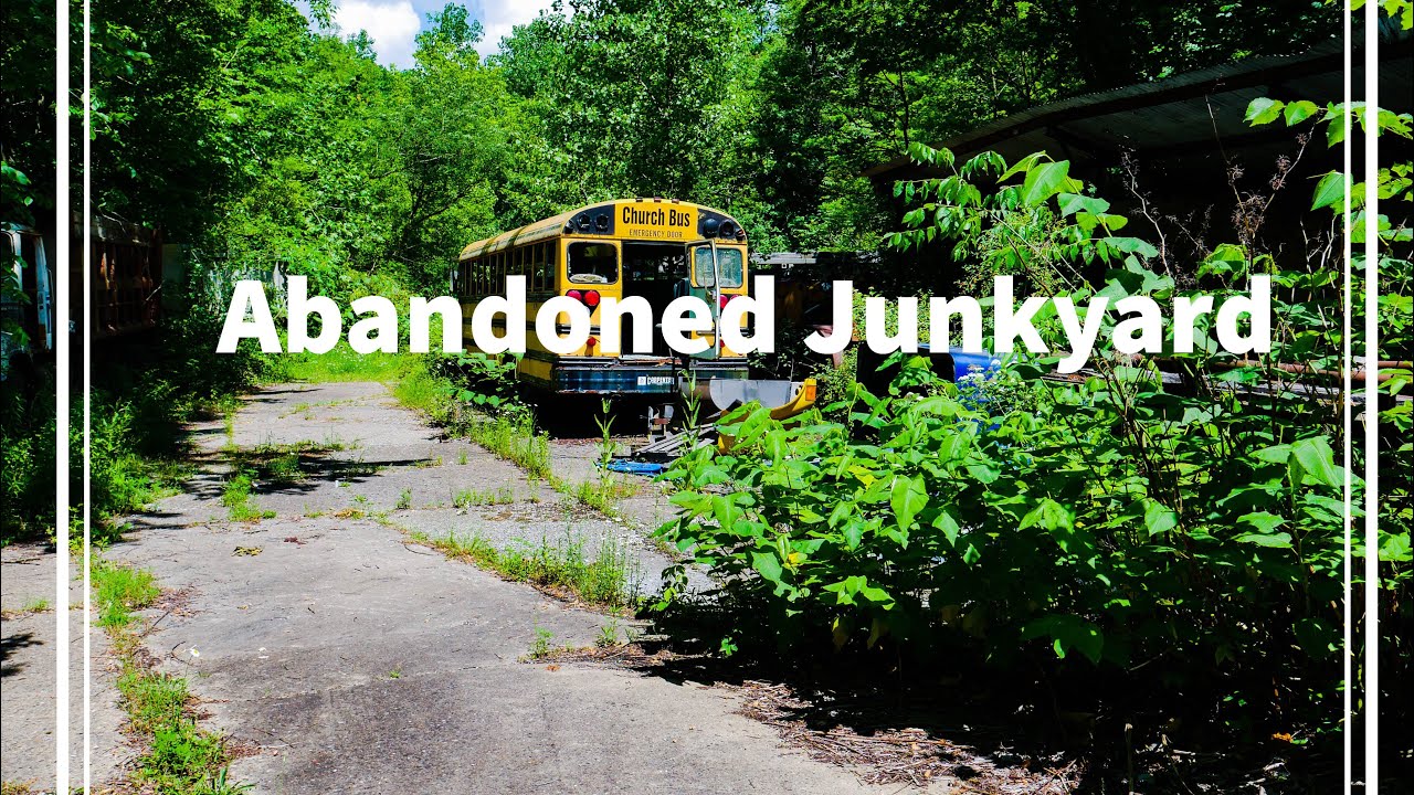 Exploring an abandoned junkyard fire trucks included. YouTube