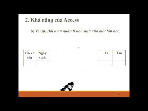 Video: Đối tượng cơ sở dữ liệu Access nào có thể được sử dụng để nhập?