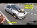 Racing Tavarish's Cheap Civic Down The Quarter Mile!