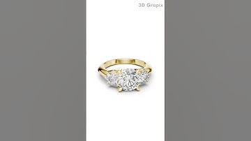 Jewellery CAD Design Rendering Ring - 020| Gold | 360° Realistic View #3dgrapix #3DRendering