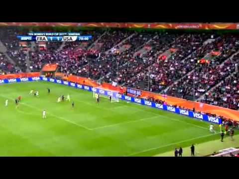 USA vs France 3-1 Semifinals Highlights 2011 FIFA Womens World Cup [Courtesy ESPN SportsCenter]