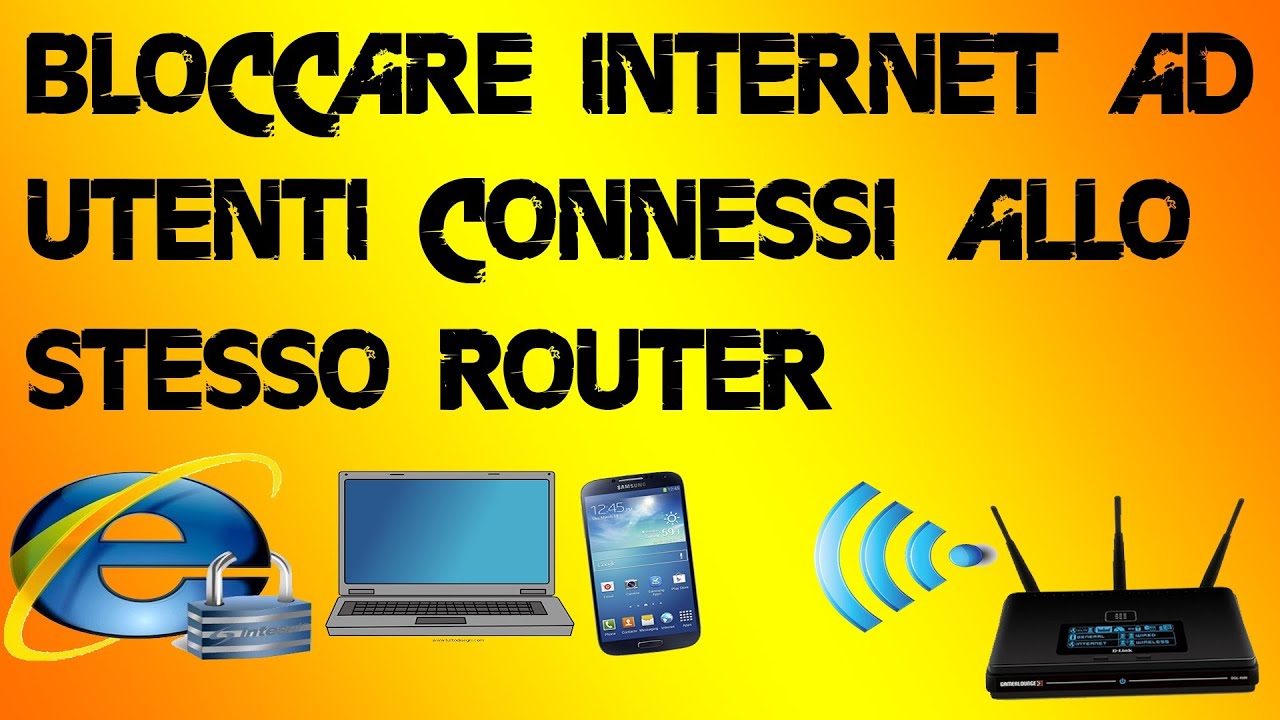 Bloccare connessione ad un utente nella stessa rete - YouTube