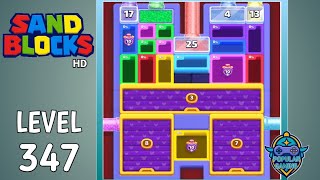 Sand Blocks: Drop Puzzle Level 347: Gameplay Solution