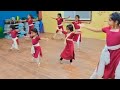Tiny toes on Bharathanatyam practice session