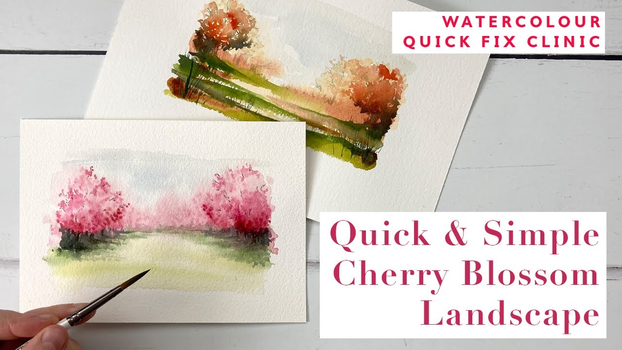 Quick and Simple Cherry Blossom Landscape