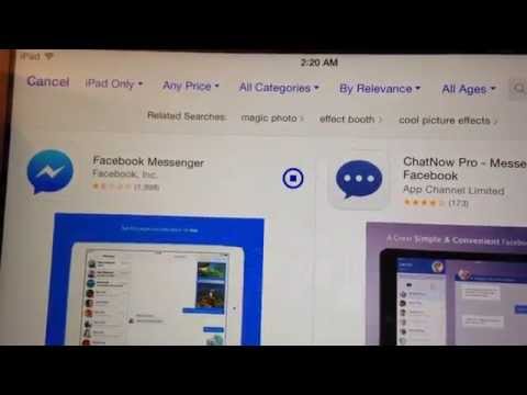 Video: Bagaimana cara menginstal Messenger di iPad saya?