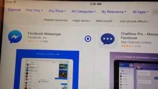 My iPad resisting Facebook Messenger app install screenshot 3