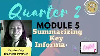 Famous Summarizing Key Information (Quarter 2 - Module 5) #FilmoraGo -2022-02-15 10:24:28 Net Worth