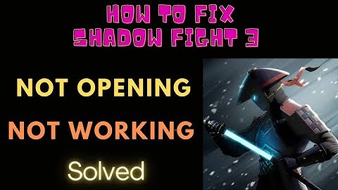 #shadowfight #football HOW TO FIX NOT OPENING & NOT WORKING PROBLEM IN SHADOW FIGHT 3 👥💪🏼| FING 24 😌