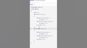 💎 Diamond Star Pattern in C | Full Pyramid + Inverted Pyramid | C Programming for Beginners #coding
