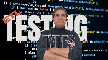 ETL Testing Types