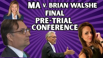 LIVE HEARING: MA v Brian Walshe Final Pre-Trial Conference