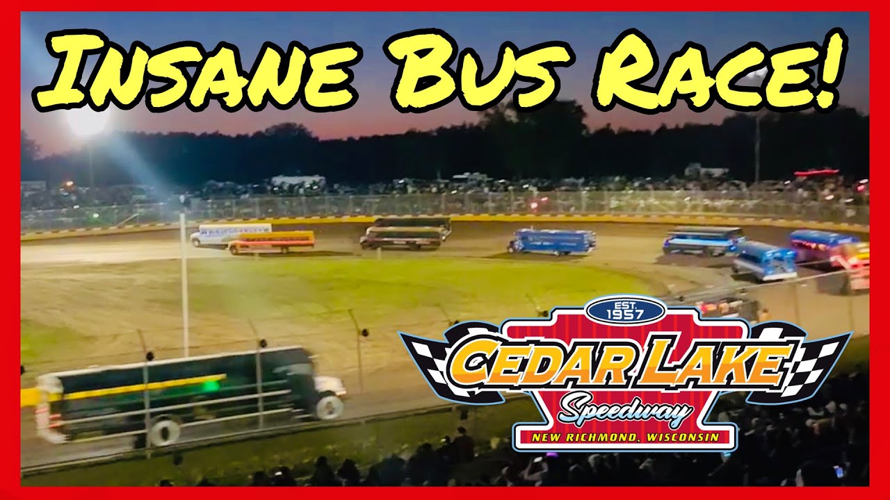 The Most Insane Bus Race of the Year!Cedar Lake Bus Races 5.15.21
