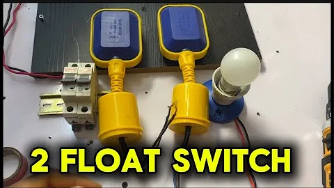 How to wire 2 float switch to control water level in both ground tank and overhead tank