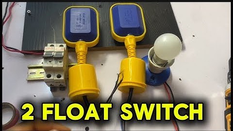How to wire 2 float switch to control water level in both ground tank and overhead tank