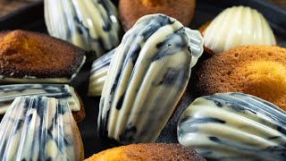 大理石チョコのマドレーヌ Marble chocolate madeleines 手作りバレンタインチョコ