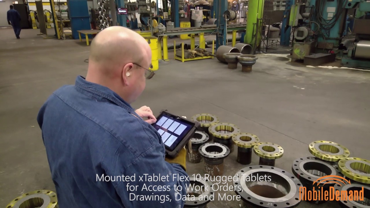 Manufacturing Facility Using Rugged Tablets Steeltek YouTube