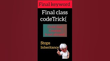 Final keyword in java #java #shortsvideo