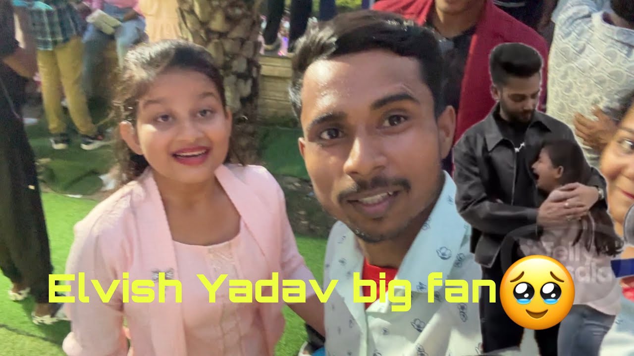 Elvish Yadav shocked big fan meet him🥹