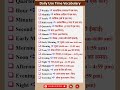 Daily Use Time Vocabulary | #time #timing #vocabs #vocabulary #shortsfeed #shortvideo #short #yt