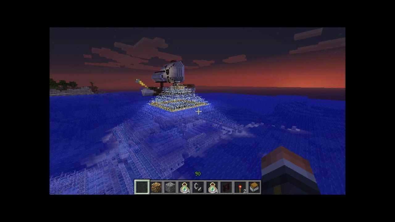 comment construire sous l'eau minecraft