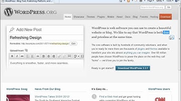 Wordpress 3 Essentials Lesson 1 - Introduction to Wordpress