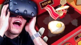 HILFE! MEINE EIER BRENNEN! ✪ JOB SIMULATOR Virtual Reality