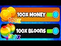 100x bloons vs 100x money in btd 6