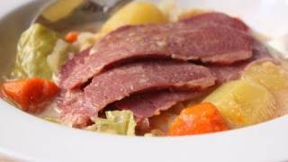 Coconut Milk Corned Beef and Cabbage - Corned Beef Cooked in Coconut Milk and Red Curry