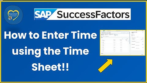 How to Enter Time in SAP SuccessFactors 