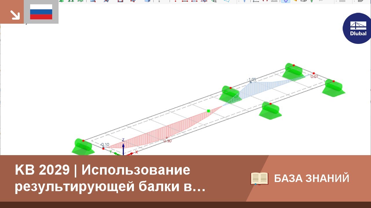 KB 2029 | Использование результирующей балки в RFEM 6
