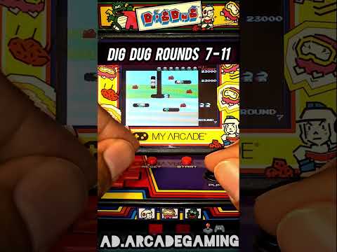 Dig Dug Rounds Dig Dug ☆ Rounds 7-11 - My Arcade Micro Player - YouTube