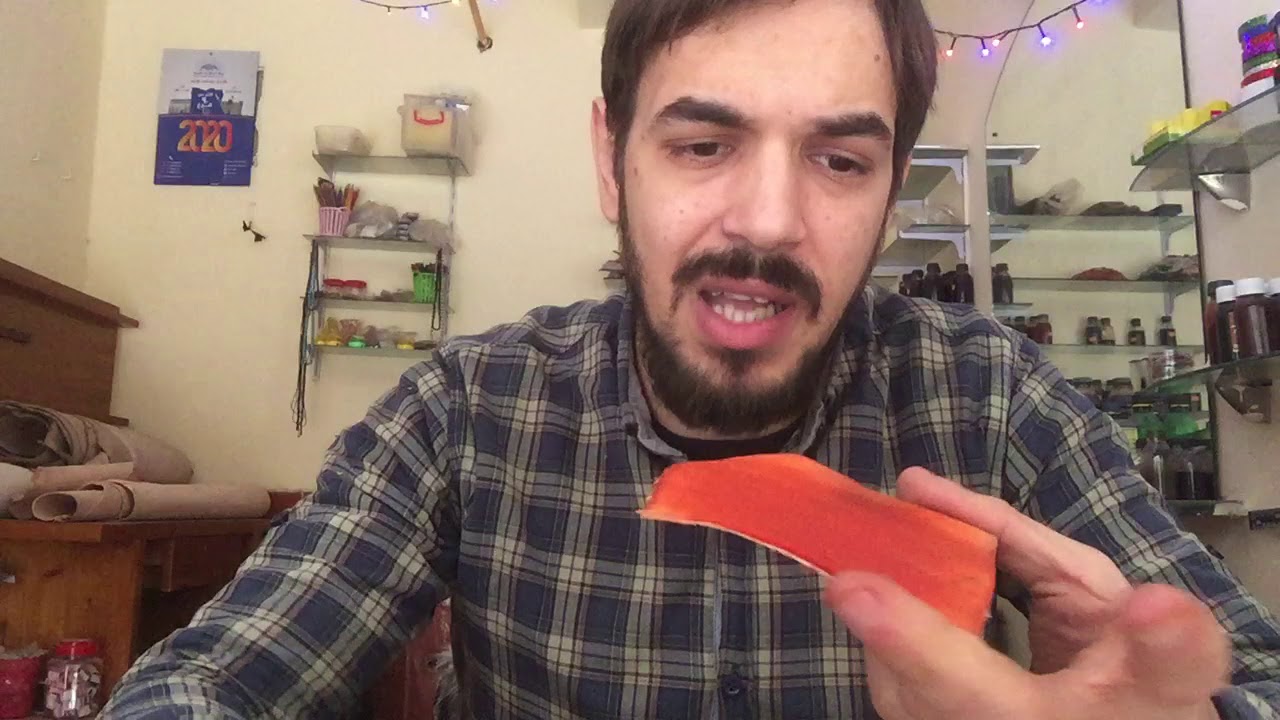 طريقة صبغ الجلد الطبيعي و صبغ ضهر الجلد- موفق