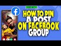 how to pin a post on fb group 2023