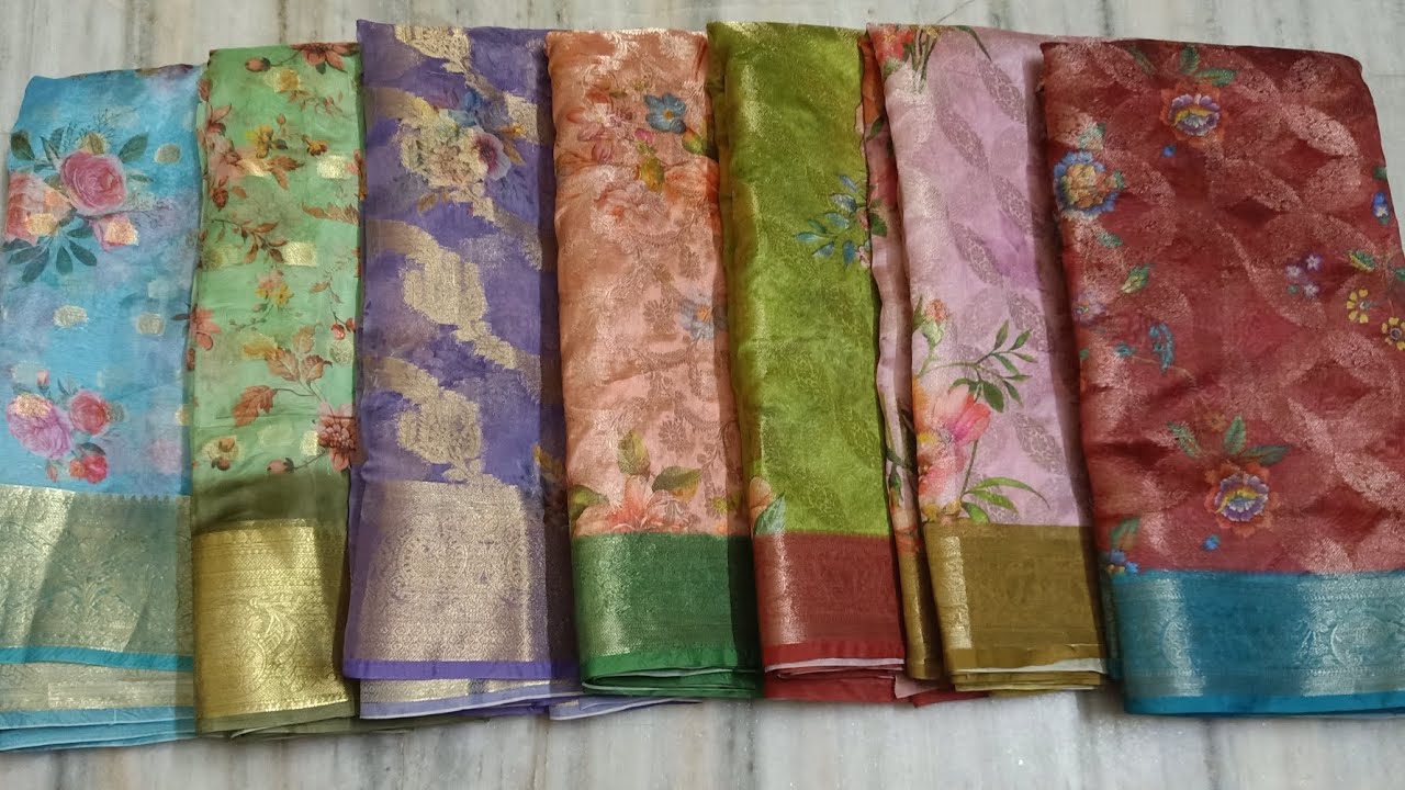 Fancy pattu sarees with out blouse @ 399.....☎️ 9966330792