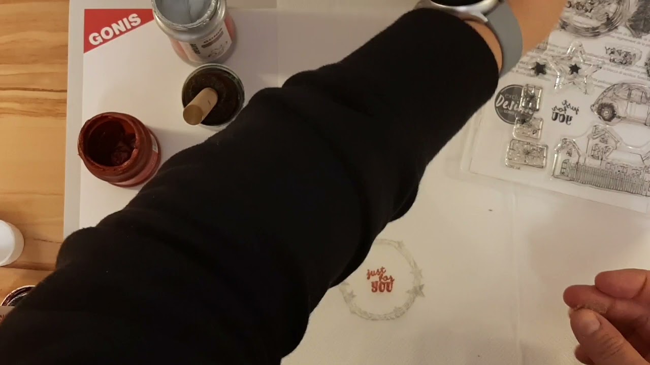 Serviettentechnik auf Keramik ☕