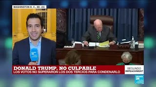 Informe desde Washington: siete senadores republicanos votaron por condenar a Donald Trump