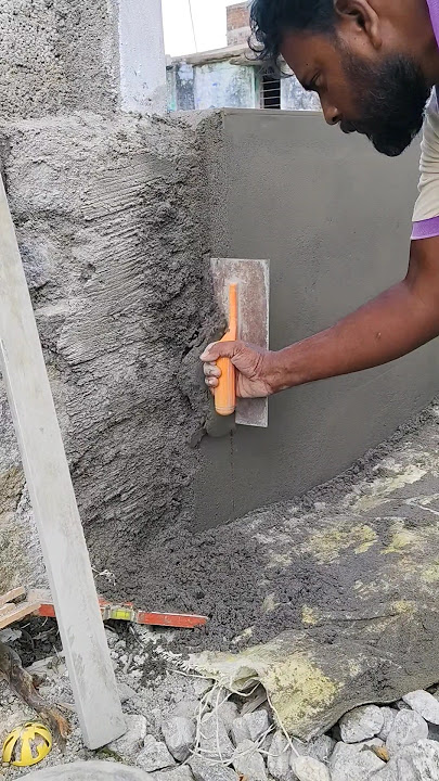 Cement plaster methods 👍#construction #shortsfeed #satisfying #shorts #cement #plaster