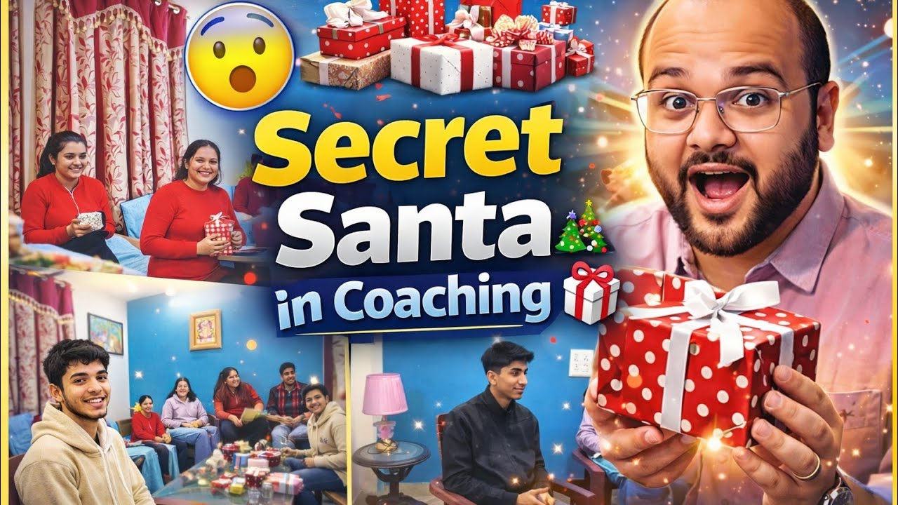 “Coaching class mein Secret Santa 🎁 | Students ke saath sabse pyaari Christmas memory ❤️”