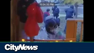 Videos shows kids stealing entire bowl of Halloween candy from east end home