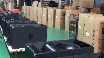 TPA Kiva TP 600 single 12” line array speaker bulk production